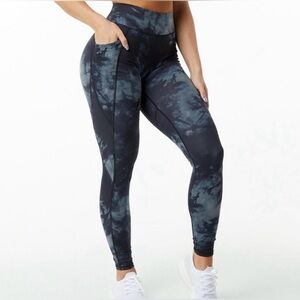 Alphalete Surface Power Pocket Leggings - Black/Grey